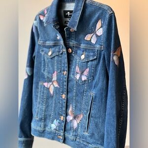 Custom Painted Jean Jacket / Denim Jacket